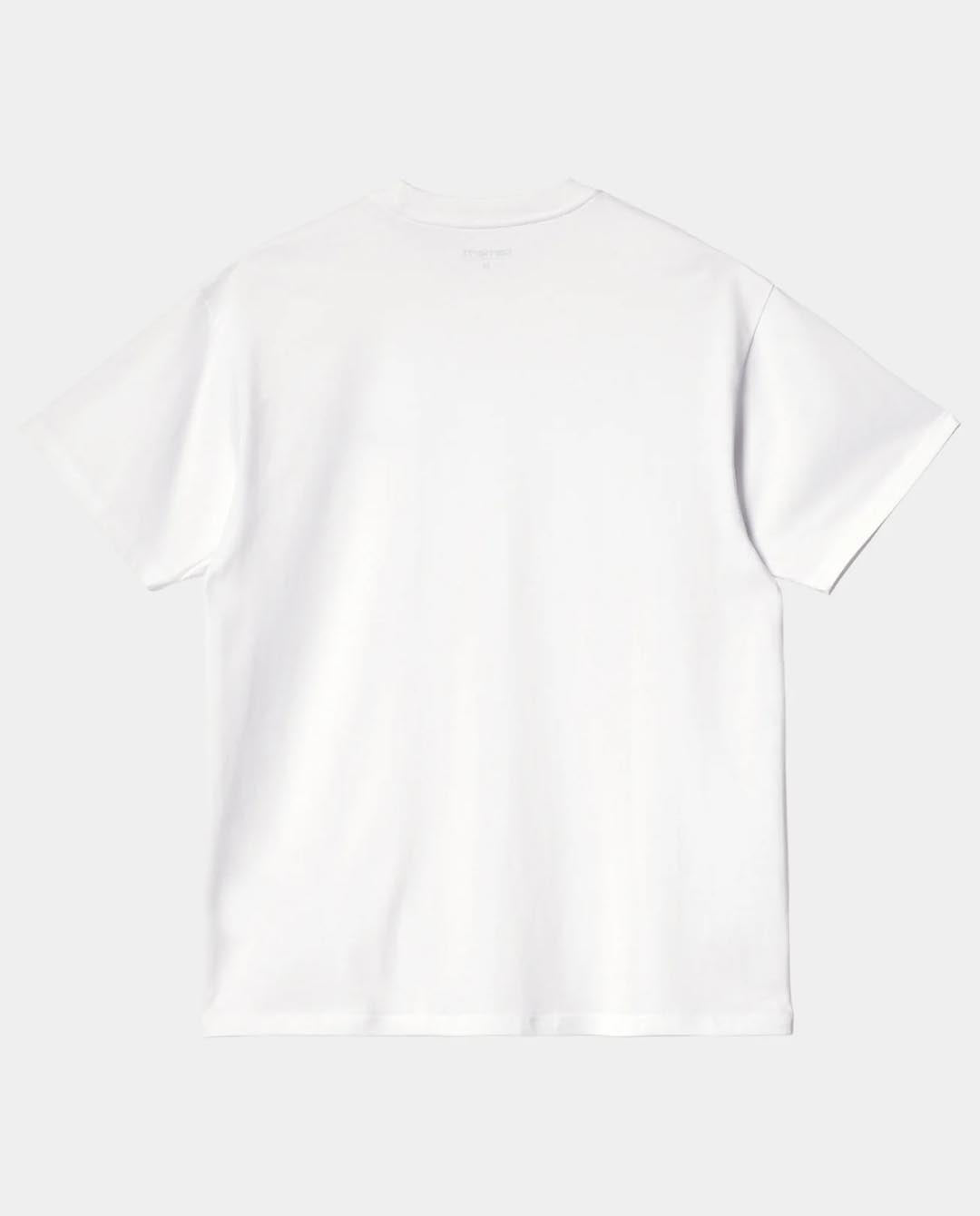 Carhartt WIP - American Script T-Shirt - White T-Shirts Carhartt   