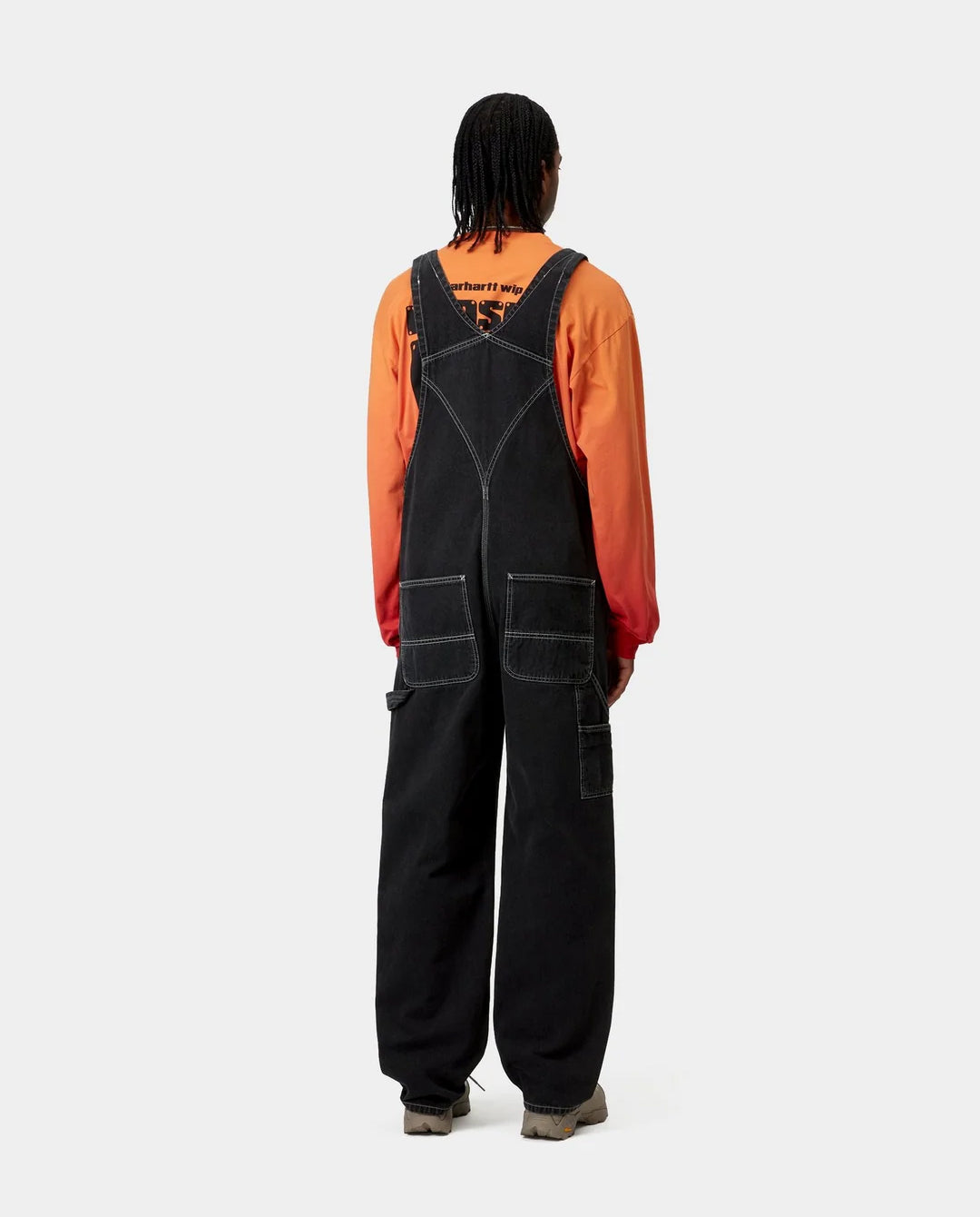 パンツ carhartt BIB OVERALL Black (stone washed Carhartt WIP Bib Overall in Black Stone Washed | FallenFront