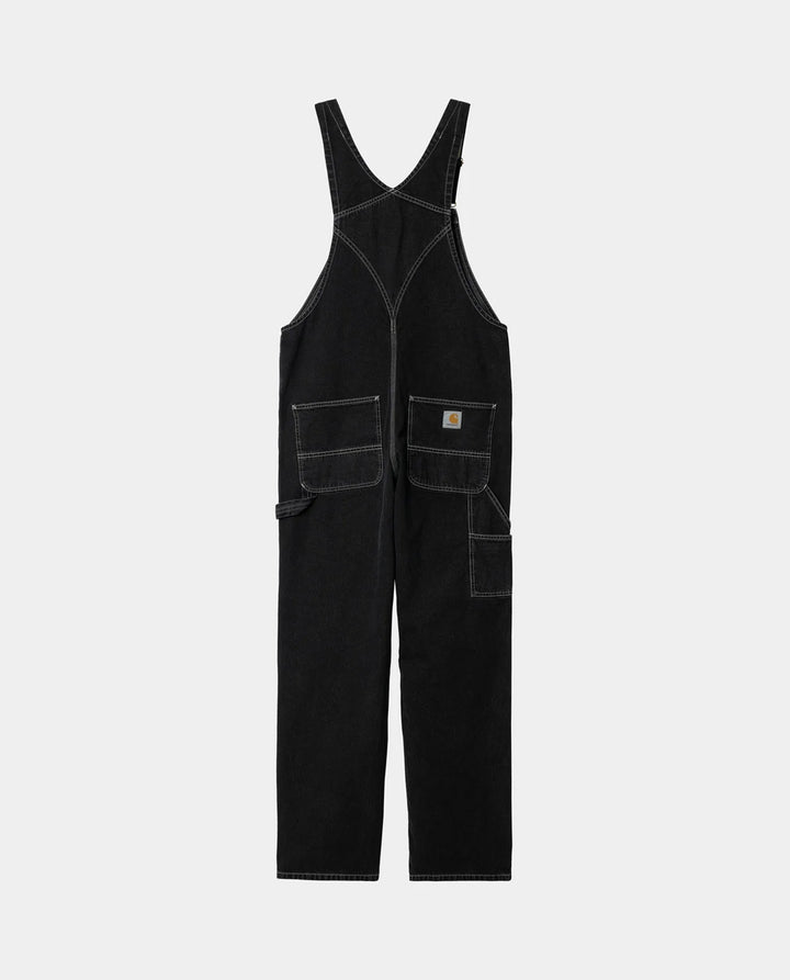 Carhartt WIP Bib Overall in Black Stone Washed | FallenFront