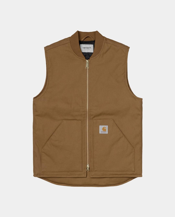 トップス Carhartt WIP CLASSIC VEST - brown Carhartt WIP Classic Vest in Hamilton Brown | FallenFront NZ