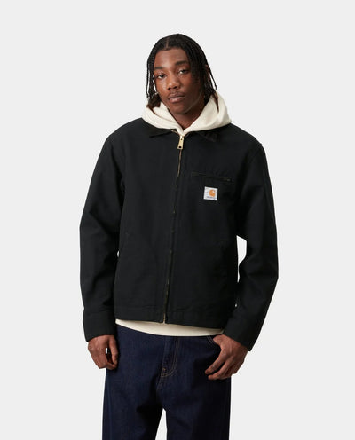 Carhartt WIP - Detroit Jacket - Black Rinsed Jackets Carhartt