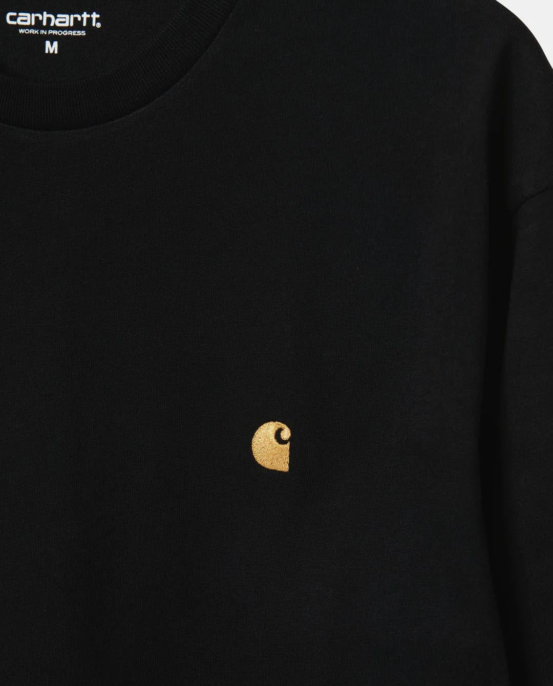 Carhartt WIP - LS Chase T-Shirt - Black/Gold T-Shirts Carhartt   