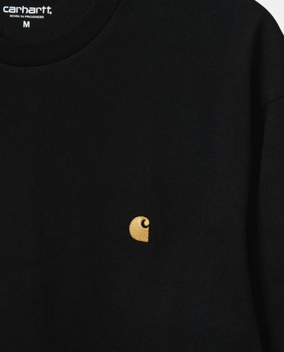 Carhartt WIP - LS Chase T-Shirt - Black/Gold T-Shirts Carhartt   