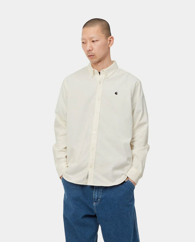 Carhartt WIP - Madison Fine Cord Shirt - Wax/Black Shirts Carhartt