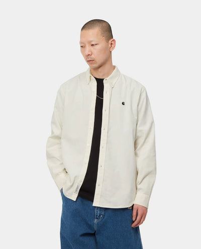 Carhartt WIP - Madison Fine Cord Shirt - Wax/Black Shirts Carhartt