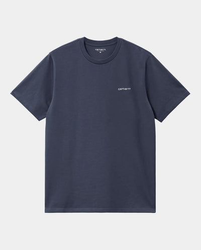 Carhartt WIP - Script Embroidery T-Shirt - Air Force Blue T-Shirts Carhartt   