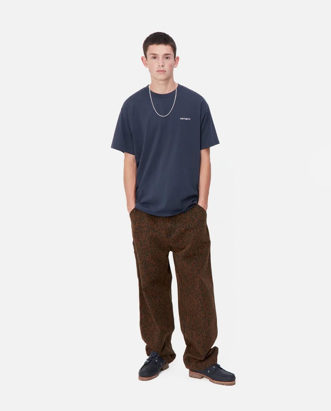 Carhartt WIP - Script Embroidery T-Shirt - Air Force Blue T-Shirts Carhartt   