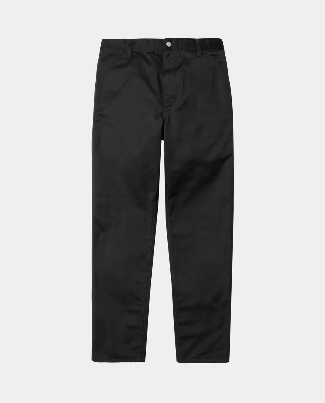 Carhartt WIP - Simple Pant - Black Rinsed Pants Carhartt   