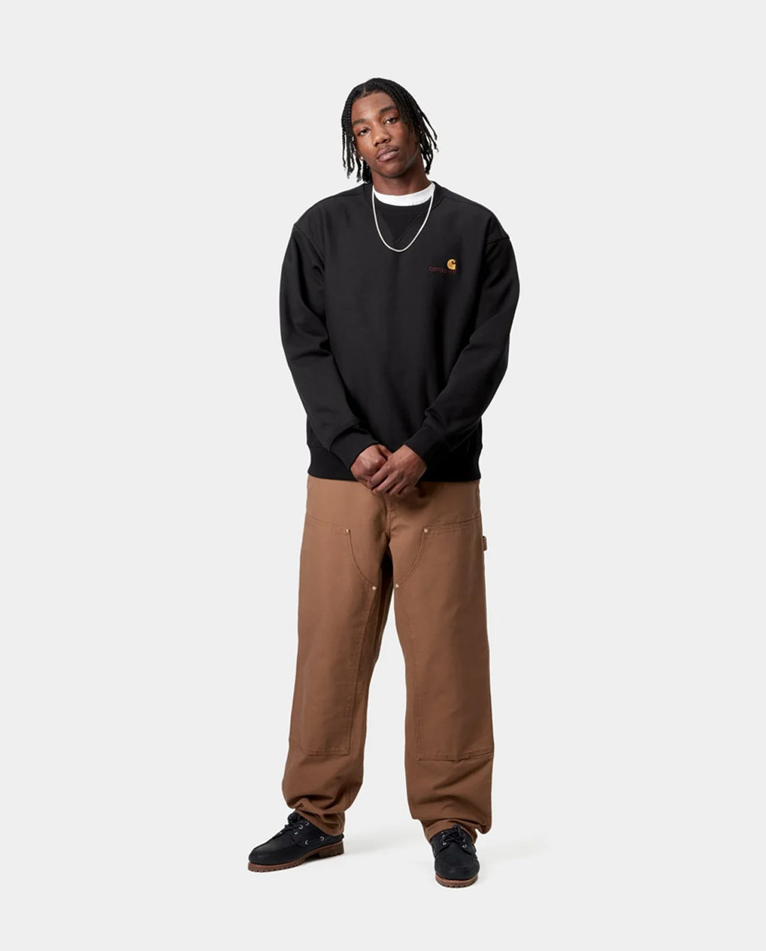 Carhartt WIP - American Script Sweat - Black Crewneck Carhartt