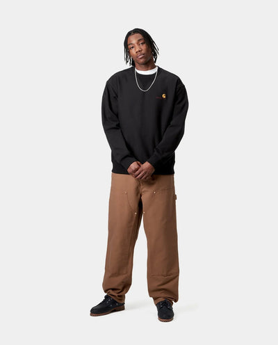 Carhartt WIP - American Script Sweat - Black Crewneck Carhartt