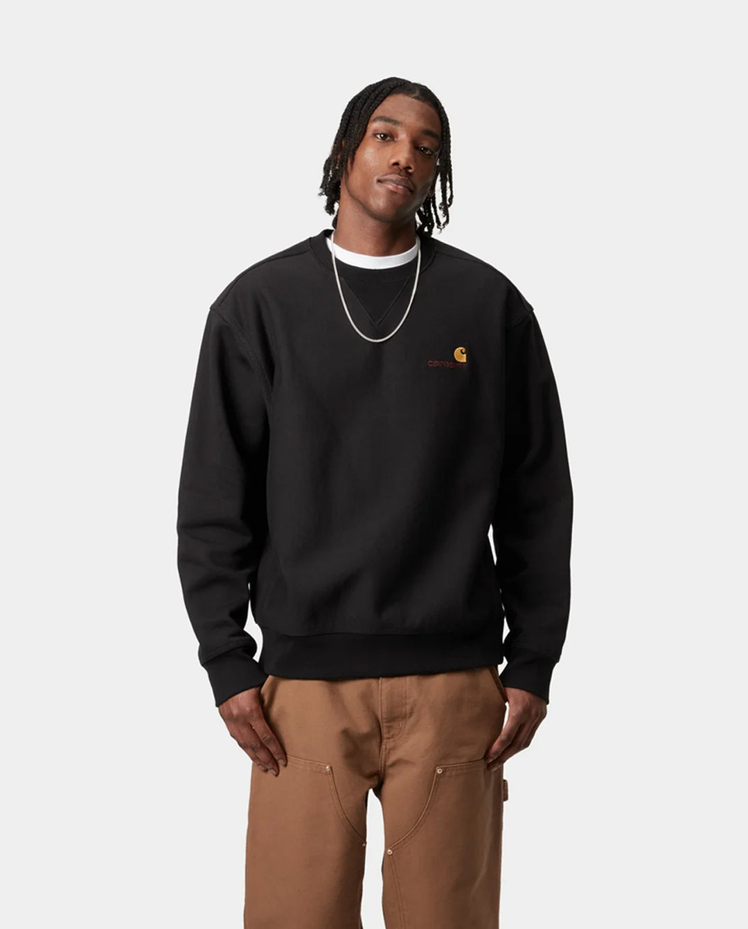 Carhartt WIP - American Script Sweat - Black Crewneck Carhartt