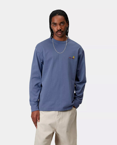 Carhartt WIP - American Script Sweat - Blue Iris Crewneck Carhartt