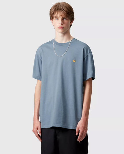 Carhartt WIP - Chase T-Shirt - Angelite/Gold T-Shirts Carhartt