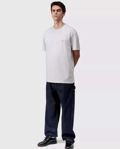 Carhartt WIP - Chase T-Shirt - Ash Heather/Gold Carhartt