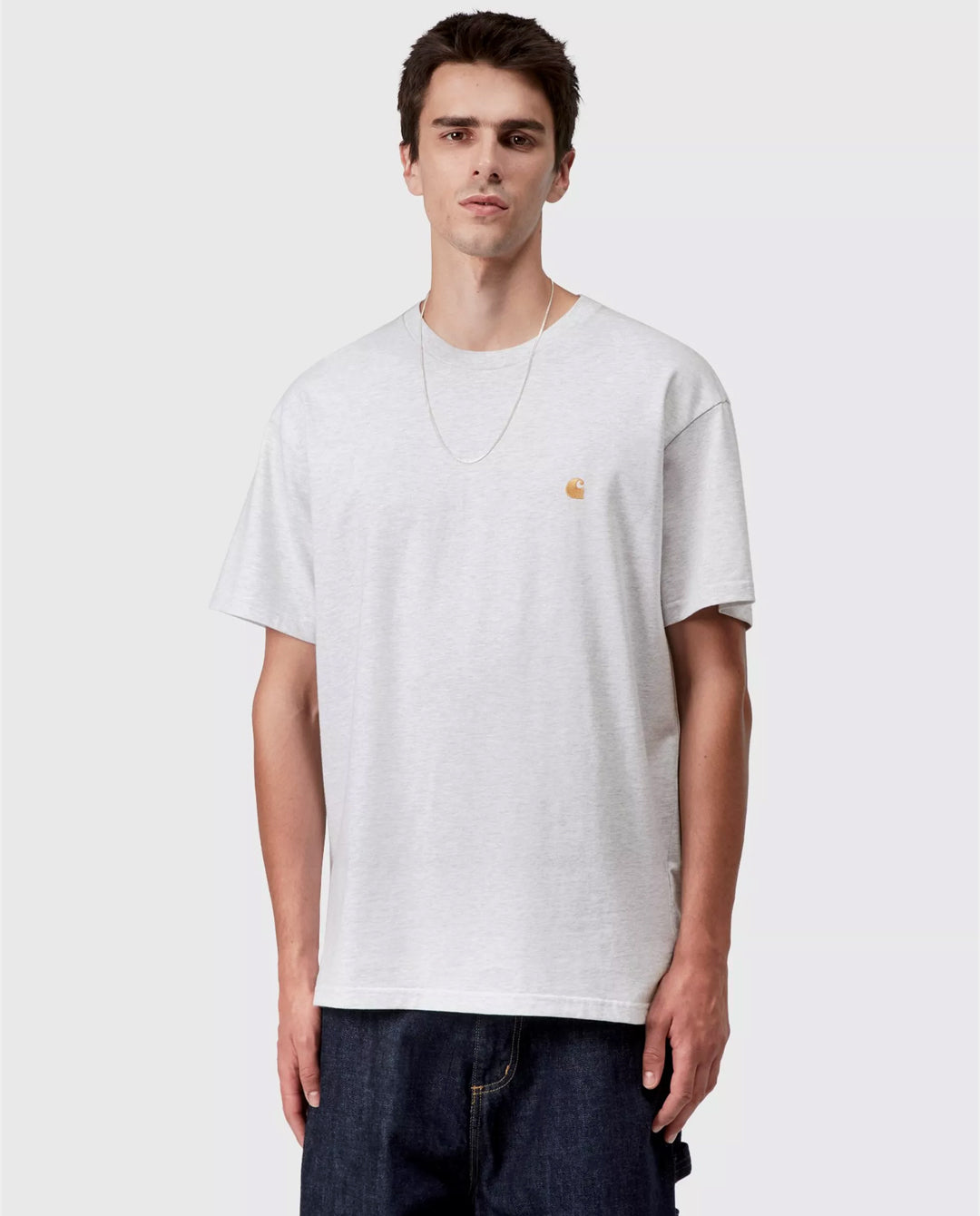 Carhartt WIP - Chase T-Shirt - Ash Heather/Gold Carhartt