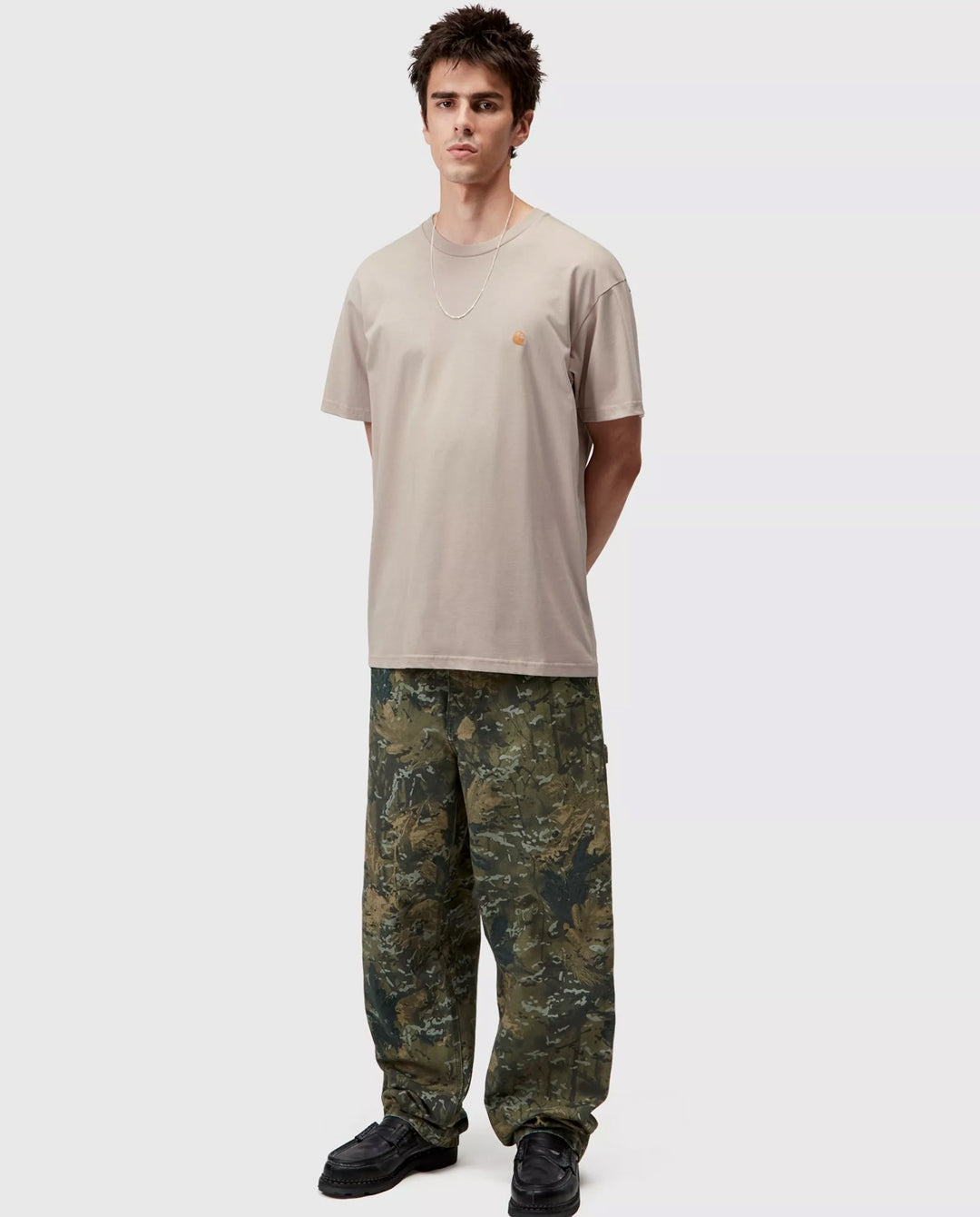 Carhartt WIP - Chase T-Shirt - Fleur De Sel/Gold T-Shirts Carhartt