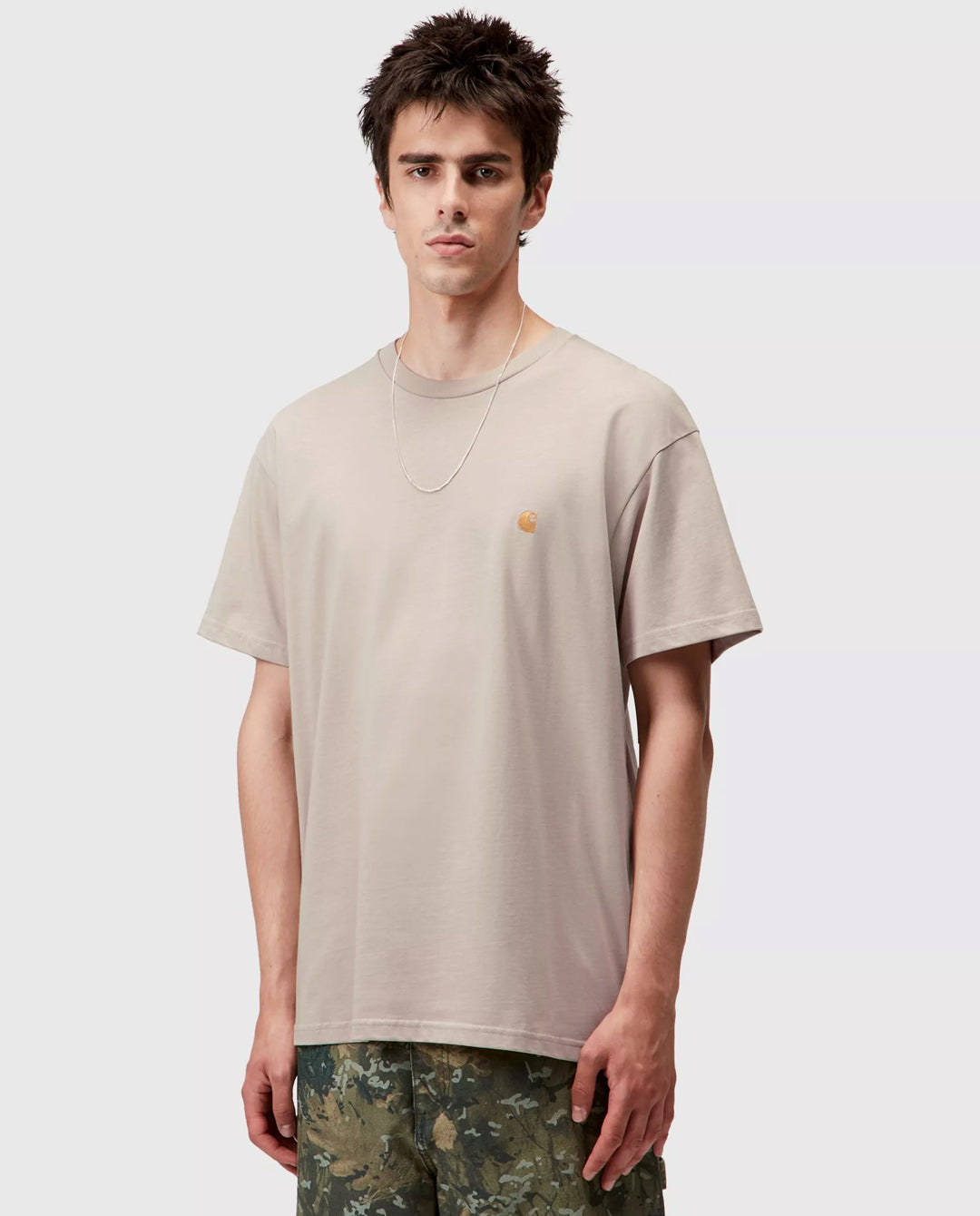 Carhartt WIP - Chase T-Shirt - Fleur De Sel/Gold T-Shirts Carhartt