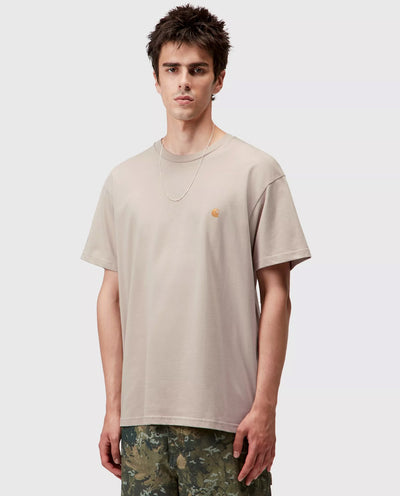 Carhartt WIP - Chase T-Shirt - Fleur De Sel/Gold T-Shirts Carhartt