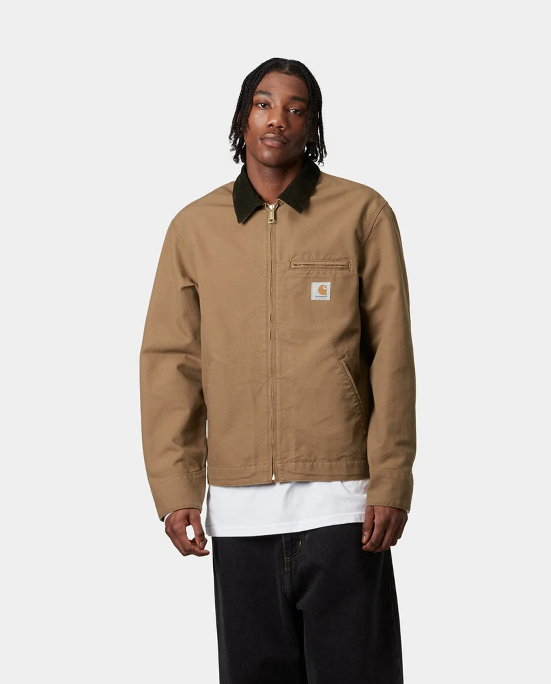 Carhartt WIP - Detroit Jacket - Hamilton Brown & Tobacco Rinsed Jackets Carhartt