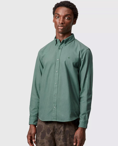 Carhartt WIP - L/S Bolton Shirt - Silver Pine Shirts Carhartt
