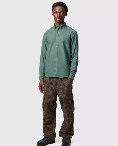 Carhartt WIP - L/S Bolton Shirt - Silver Pine Shirts Carhartt