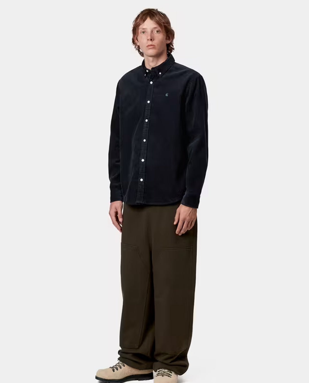 Carhartt WIP - L/S Madison Cord Shirt - Dark Navy Shirts Carhartt