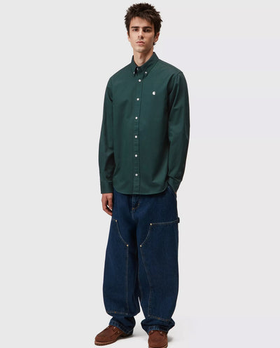 Carhartt WIP - L/S Madison Shirt - Dark Fir/Wax Shirts Carhartt