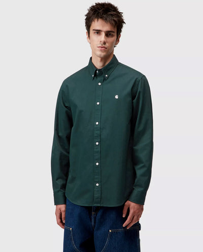 Carhartt WIP - L/S Madison Shirt - Dark Fir/Wax Shirts Carhartt