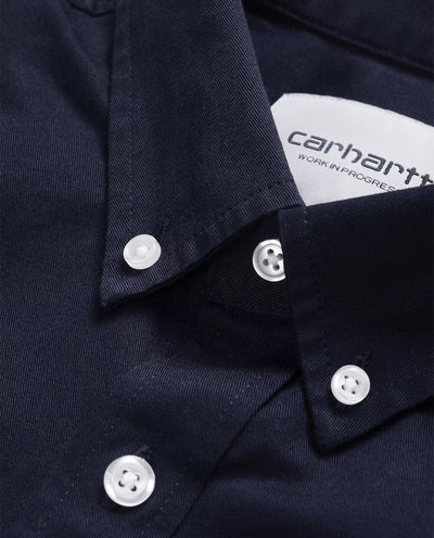 Carhartt WIP - L/S Madison Shirt - Dark Navy/Wax Shirts Carhartt