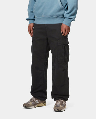 Carhartt WIP - Regular Cargo Pant - Black Garment Dyed Pants Carhartt