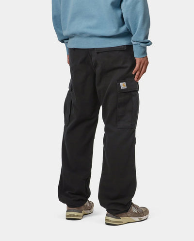 Carhartt WIP - Regular Cargo Pant - Black Garment Dyed Pants Carhartt