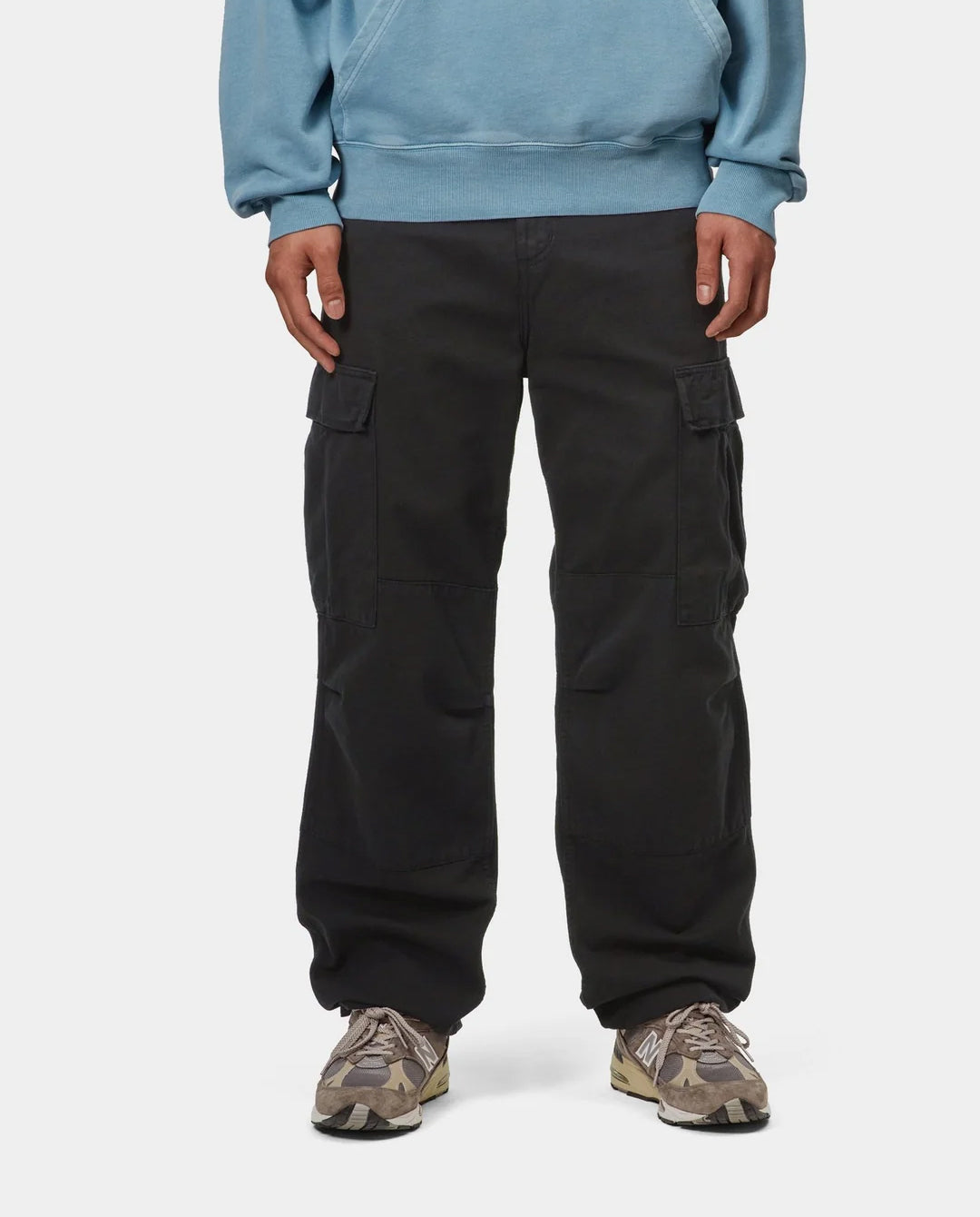 Carhartt WIP - Regular Cargo Pant - Black Garment Dyed Pants Carhartt