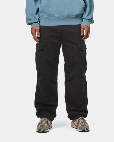 Carhartt WIP - Regular Cargo Pant - Black Garment Dyed Pants Carhartt