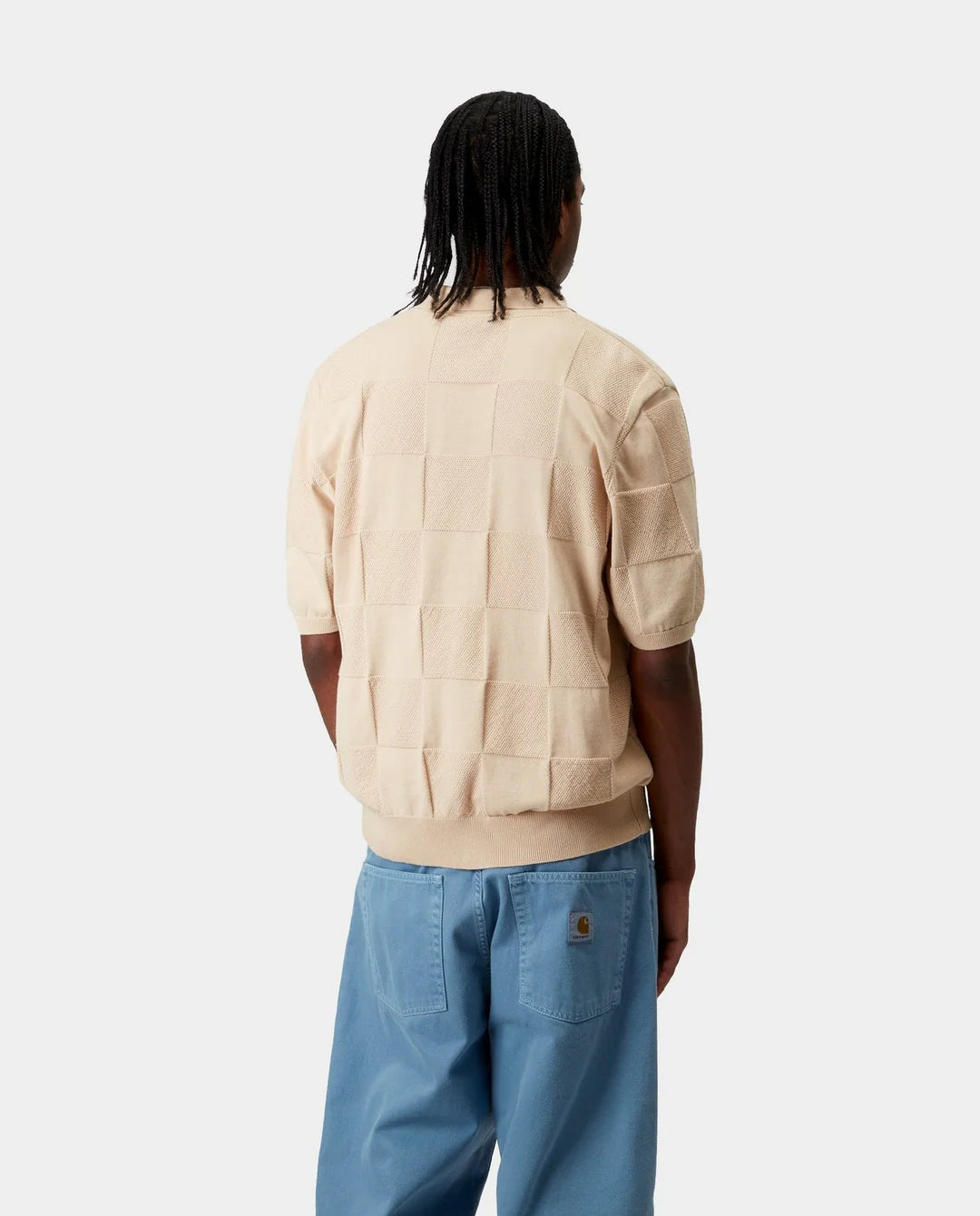 Carhartt WIP - S/S Checker Polo - Fleur De Sel Shirts Carhartt