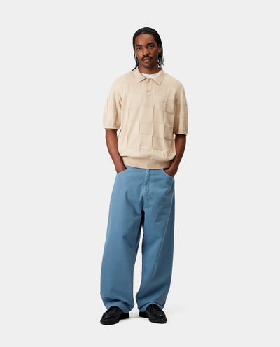 Carhartt WIP - S/S Checker Polo - Fleur De Sel Shirts Carhartt