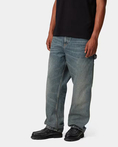 Carhartt WIP - Single Knee Pant - Blue Worn Used Wash