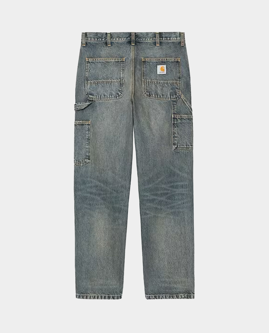 Carhartt WIP - Single Knee Pant - Blue Worn Used Wash