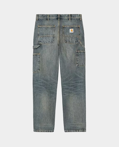Carhartt WIP - Single Knee Pant - Blue Worn Used Wash