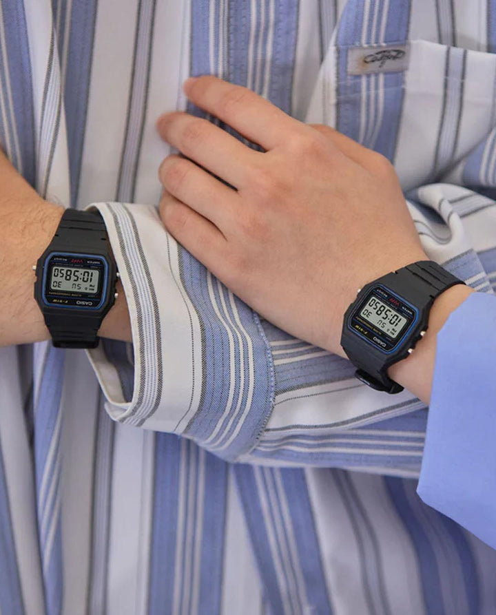 Casio Digital F91W-1 Watch in Black FallenFront Afterpay