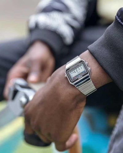 Casio - Digital Gents Vintage A700W-1A Watch - Silver Watches Casio   