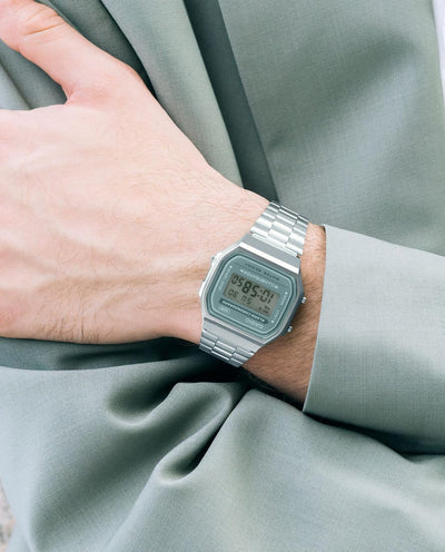 Casio - Vintage Digital A168WA-3A Watch - Green Watches Casio   