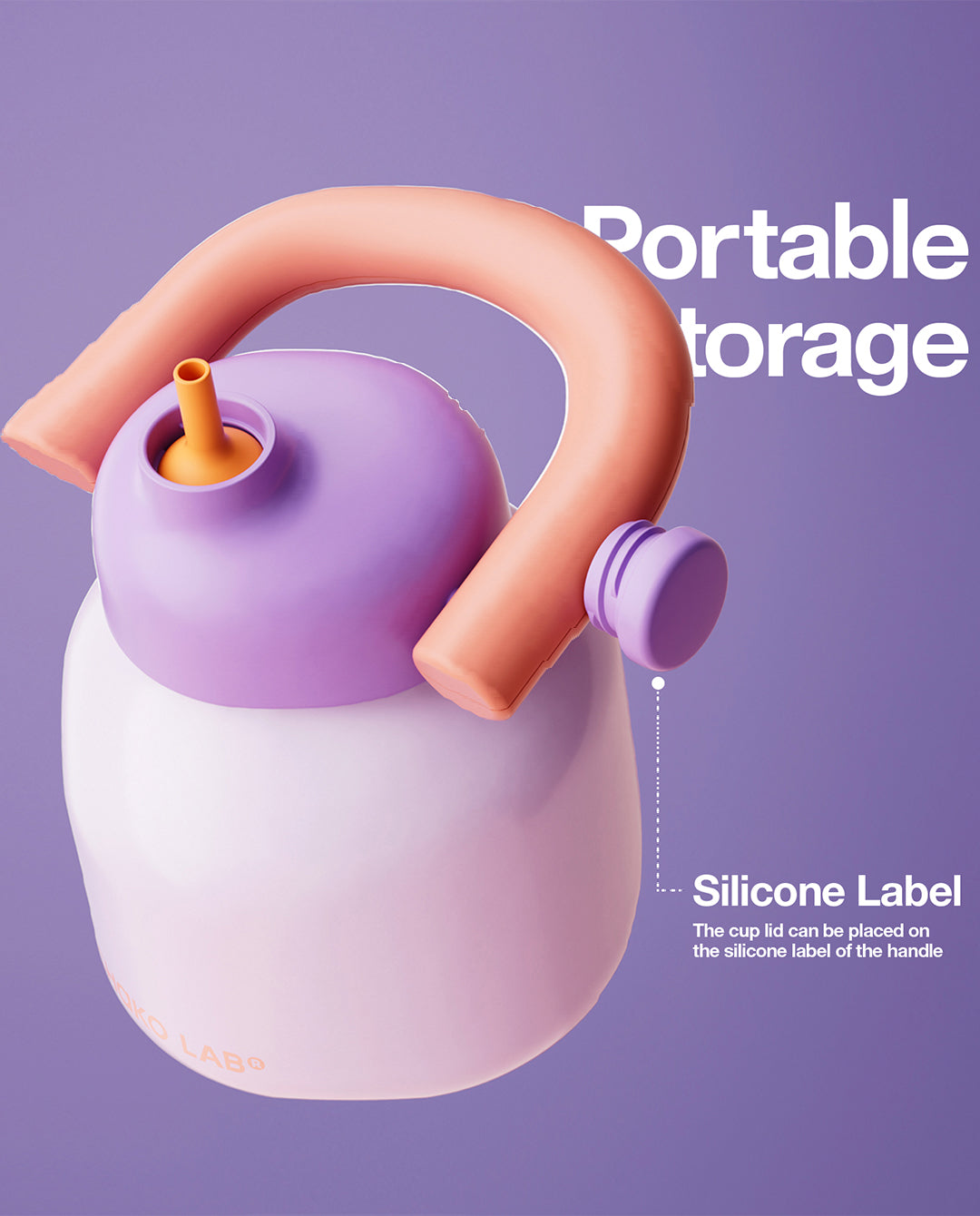 Chako Lab - Linlin Kettle Bottle - Purple | FallenFront NZ