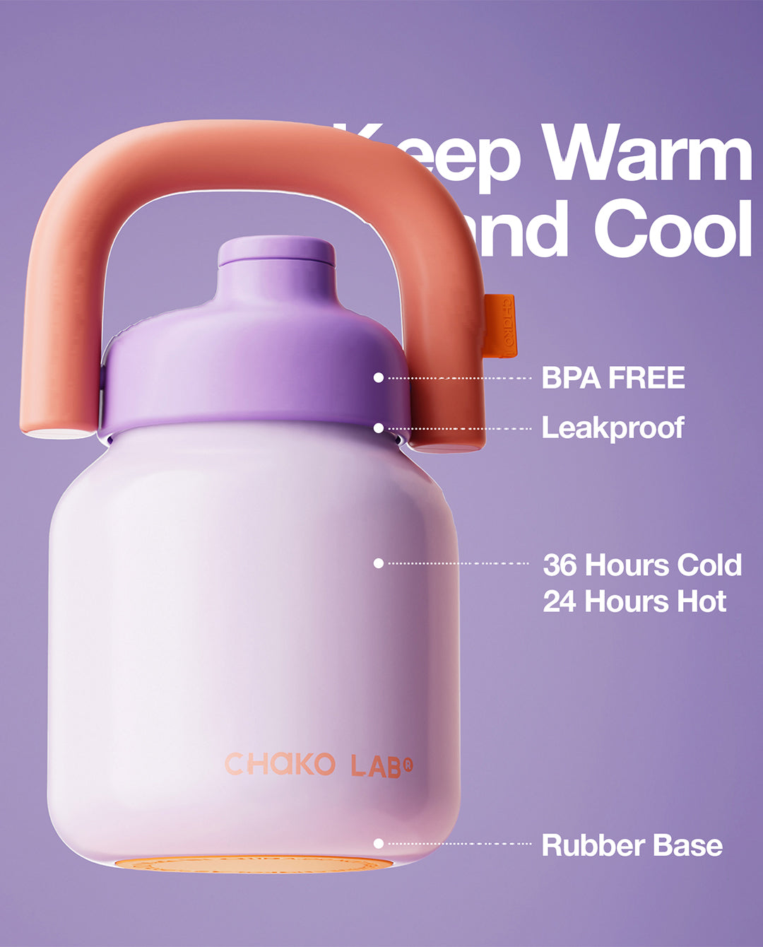 Chako Lab - Linlin Kettle Bottle - Purple | FallenFront NZ