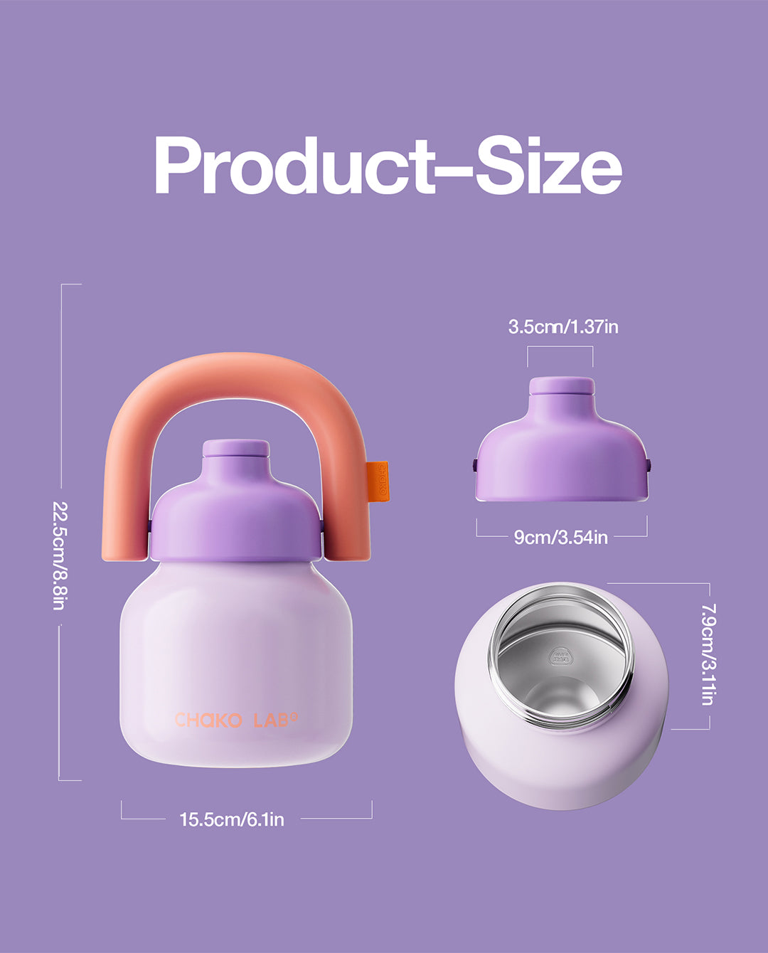 Chako Lab - Linlin Kettle Bottle - Purple | FallenFront NZ