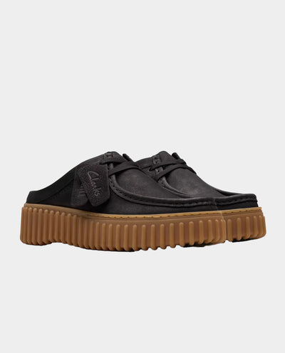 Clarks Originals - Women’s Torhill Mule - Black Nubuck Shoes Clarks