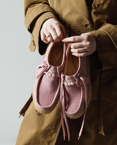 Clarks Originals - Womens Torhill Bee Shoe - Dusty Rose Suede