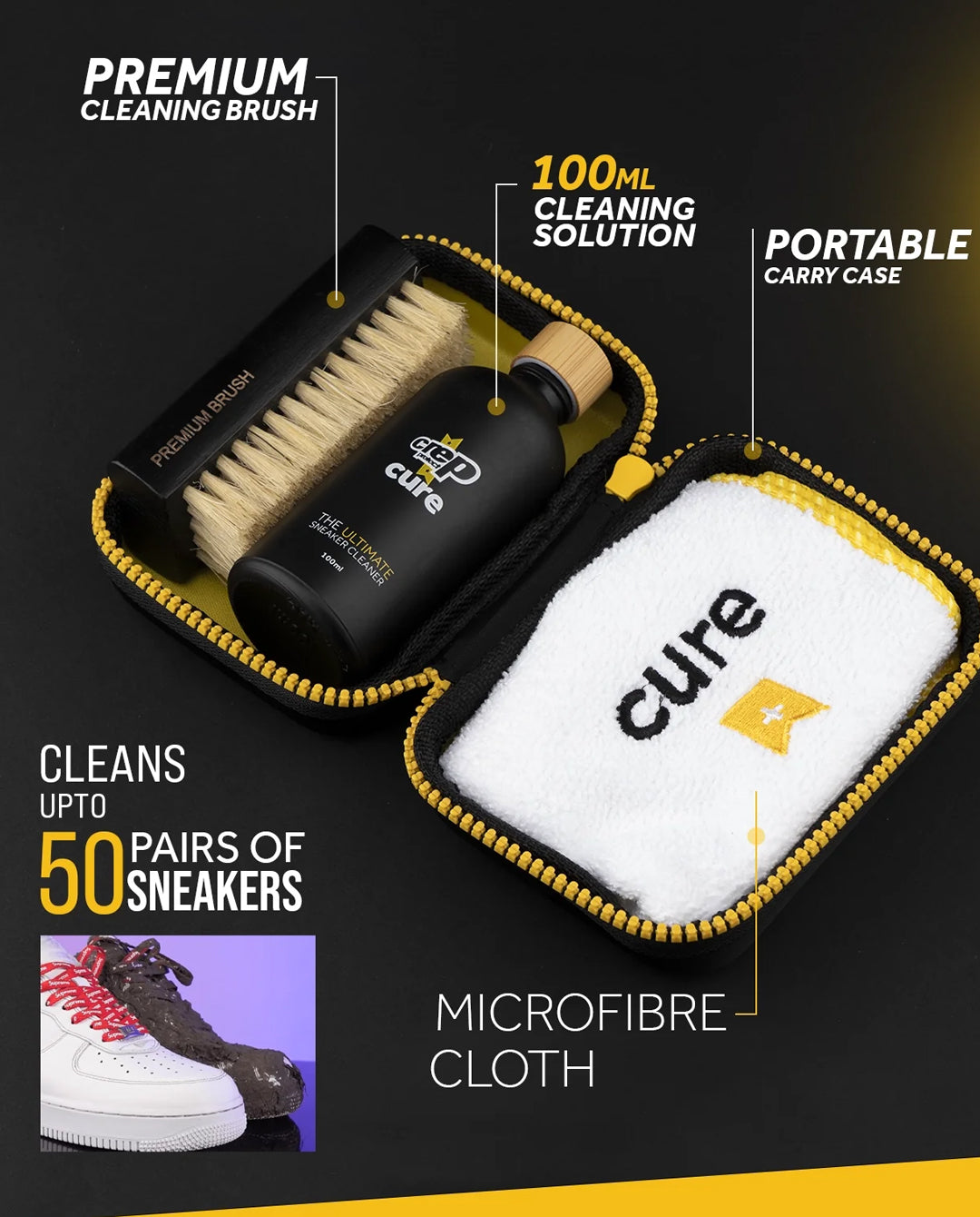 Crep Protect - Cure Shoe Cleaning Kit Shoe Care Crep Protect