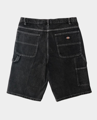 Dickies - Lightweight 11” Denim Carpenter Short - Washed Black Shorts Dickies   