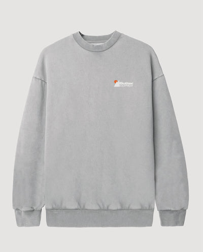 Butter Goods - Distressed Pigment Dye Crew - Cement