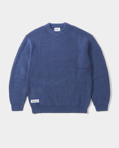 Butter Goods - Drain Knit Sweater - Midnight Crewneck Butter Goods